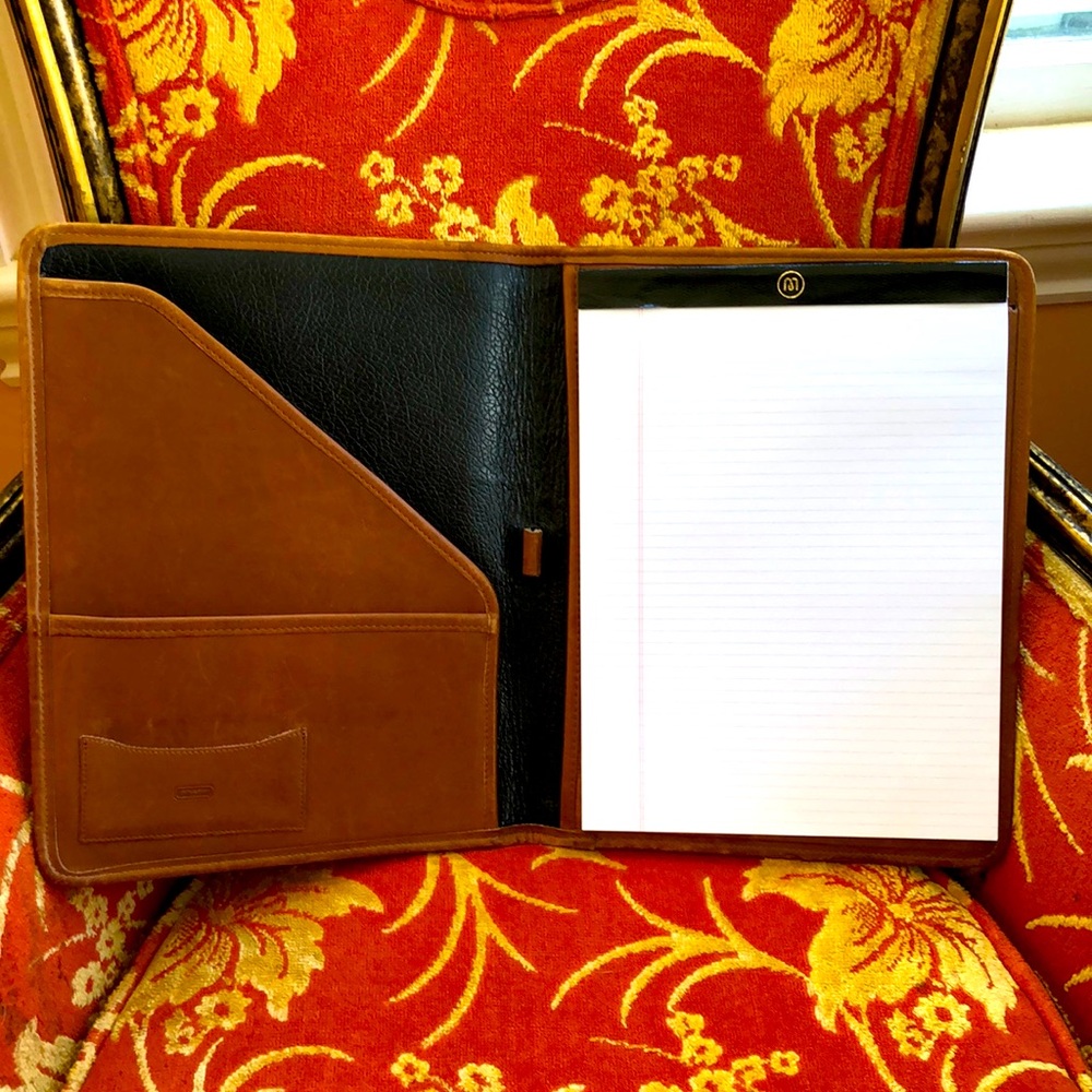 Vintage Coach leather binder
